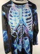 Strój przebranie jednoczęściowe kościotrup świecący w ciemności F&F 11-12l