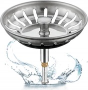 KOSZYK SITKO KOREK DO ZLEWOZMYWAKA ZLEWU STAL NIERDZEWNA 82MM SYFON ODPŁYW