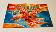 Instrukcja LEGO Chima 70221 Pojazd Flinxa – oryginał, papierowa