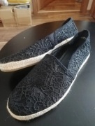 czarne koronkowe espadryle marki Venice rozmiar 40 