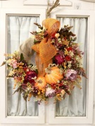 Piękny Efektowny Jesienny Wieniec