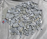 Lego Klocki Mix Szare Light Gray Old Gray (720g)