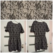 Sukienka | TOP Studio | czarno-szary wzór | rozmiar 44