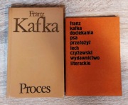 Franz Kafka - Proces + Dociekania psa | Zestaw 2 szt | Wyd. Literackie PRL
