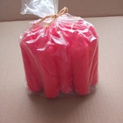 Świece Czerwone 25mm x 10cm, opk. = 12 szt.