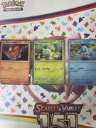 CHARMANDER BULBASAUR SQUIRTLE zestaw 3 kart pokemon tcg orginalne 