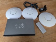 Ruter Cisco RV340, konsola Ubiquiti UCK-G2, 3 pkt. dost. Ubiquiti 6545A-UAP
