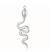 Zawieszka do biżuterii WĘŻYK, Stal nierdzewna, 32x10 mm., 1 szt.