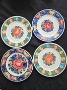 Włocławek fajans 4 talerzyki 