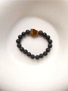 męska bransoletka z lawy wulkanicznej tygrysiego