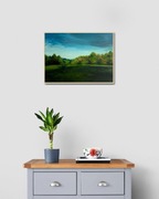 Malarstwo akrylowe - pejzaż na płycie HDF 