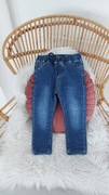 Spodnie elastyczne jeansowe granatowe 2 lata +