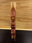 Drewniana figurka Indianin głowy indian głowa Indianie drewno rzeźba 