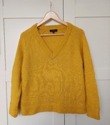 Sweter w serek Selected musztardowy roz. S/M