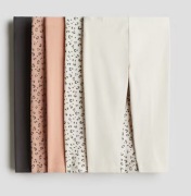 Bawełniane legginsy rybaczki 5-pak r 122