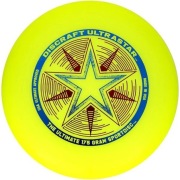 Profesjonalne frisbee DISCRAFT ULTRASTAR - żółty 175g do Ultimate