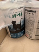 Karma dla kota premium pupil 400 g x 8 sztuk, pstrąg i łosoś