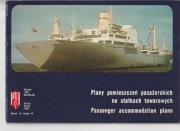 Plany statków pasażerskich Polskie Linie Oceaniczne PLO folder PRL 1972 