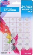 Grundig - Zestaw baterii alkalicznych płaskich AG / CR 24 szt.