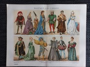 Kostume II - duża chromolitografia 1897 r