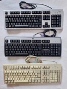 Zestaw komputerowych klawiatur DELL, HP, Fujitsu, Lenovo PS/2, USB