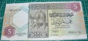 Libia 5 dinarów 1991 P.55 Bardzo rzadki 