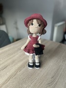 Lalka Lucy 25cm ręcznie robiona na szydełku