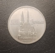 Moneta okolicznościowa 5 Marek Niemcy/NRD 1989 Kościół Św. Katarzyny ładna 
