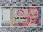 Peru 50000 intis 1988 UNC P-142