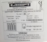 elektryczny podgrzewacz wody 1,5kW