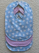 Śliniaki bawełniane z ceratką. ZESTAW