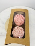 Piwonie Woski sojowe do kominka zapachowe Delikatne Kwiaty, 2 szt.