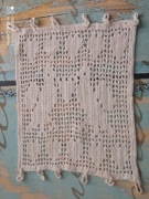 Ręcznie robiona na szydełku handmade serweta zazdrostka 37x 23 cm 