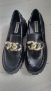 Steve madden czarne buty lordsy mokasyny Loafersy 38