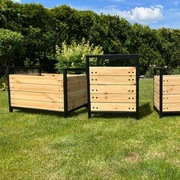 Donice Ogrodowe Drewno Stal