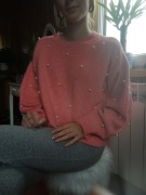 sweterek z perełkami