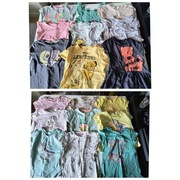 Sprzedam zestaw ubrań dziewczęcych w rozmiarze 110/116 cm, 125 szt  