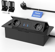 Wysuwane gniazdko stołowe USB C PD20 W, listwa zasilająca do zabudowy