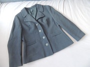 Czarna wełniana marynarka żakiet 100% wełna dziewicza M L 