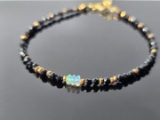 Bransoletka turmalin i opal