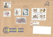 Boże Narodenie Mi-1258/91 i Europa CEPT Mi-1237/38 na liście ze Szwecji