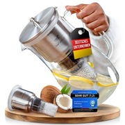 OKAZJA Szklany dzbanek filtrujący wodę INFINTOS z filtrem wody węglowym