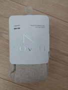 Rajstopy bawełniane prążek beżowe - rozmiar 104/110