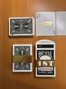 *Nowe* karty 1ST x Bicycle Rider Back Poker Cards Black