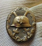 ODZNAKA ZA RANY. CZARNA  SYGNOWANA  L/11 - W .Deumer Lüdenscheid.ORYGINAŁ  