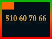 510 60 70 66 ZŁOTY NUMER STARTER ORANGE ŁATWY NA KARTĘ PREPAID GSM
