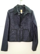 Lyn DEVON USA Kurtka tkana jak z celofanu nowoczesna  minimalizm