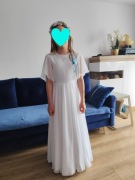 Sukienka do Komunii, buty, wianek