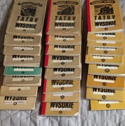 25 tomów przewodnika wspinaczkowego Witolda H. Paryskiego