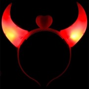 Halloween LED świecące diabelskie rogi